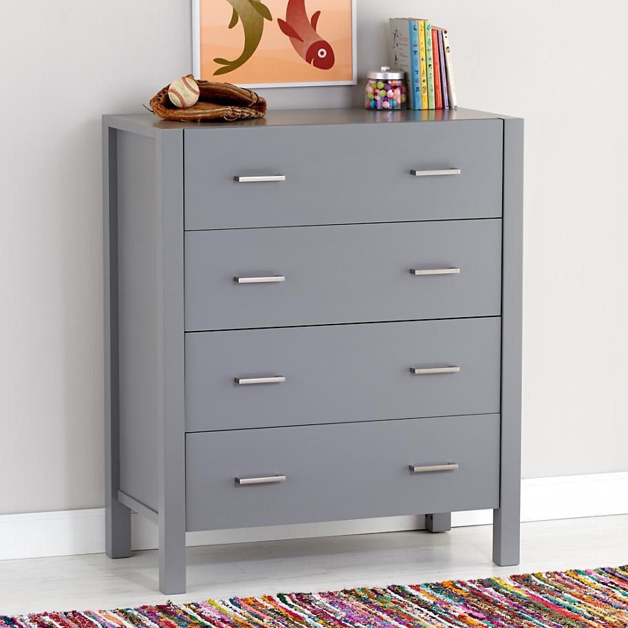 Sleek grey dresser