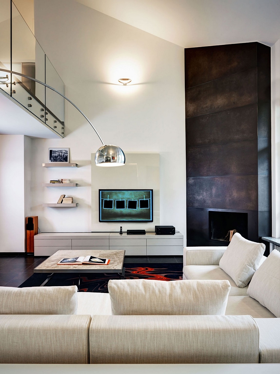 Living room of the gorgeous Italian home