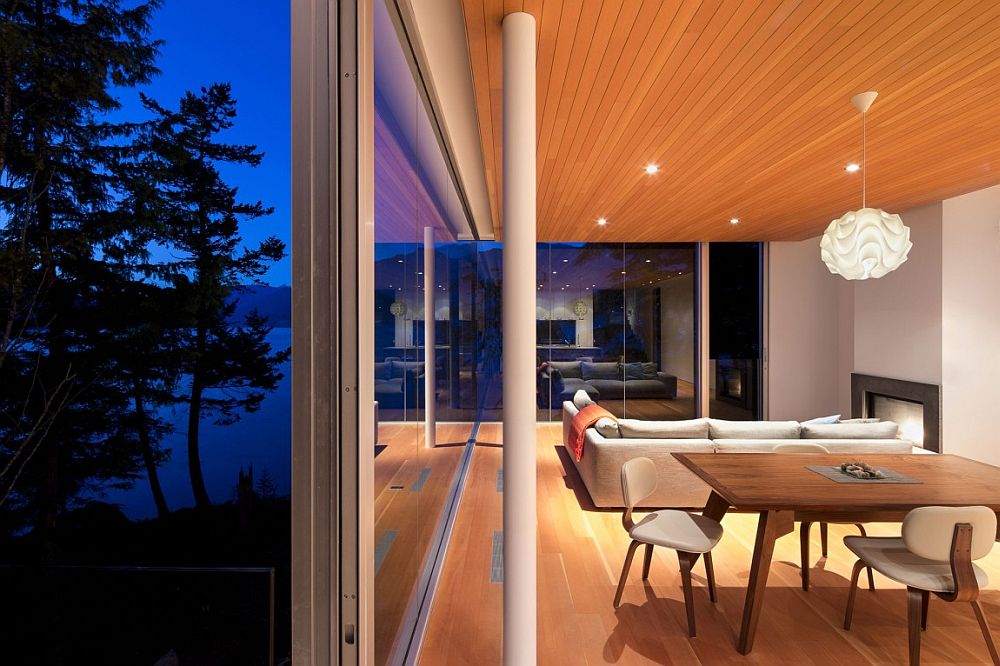 Stylish lighting takes over after sunset