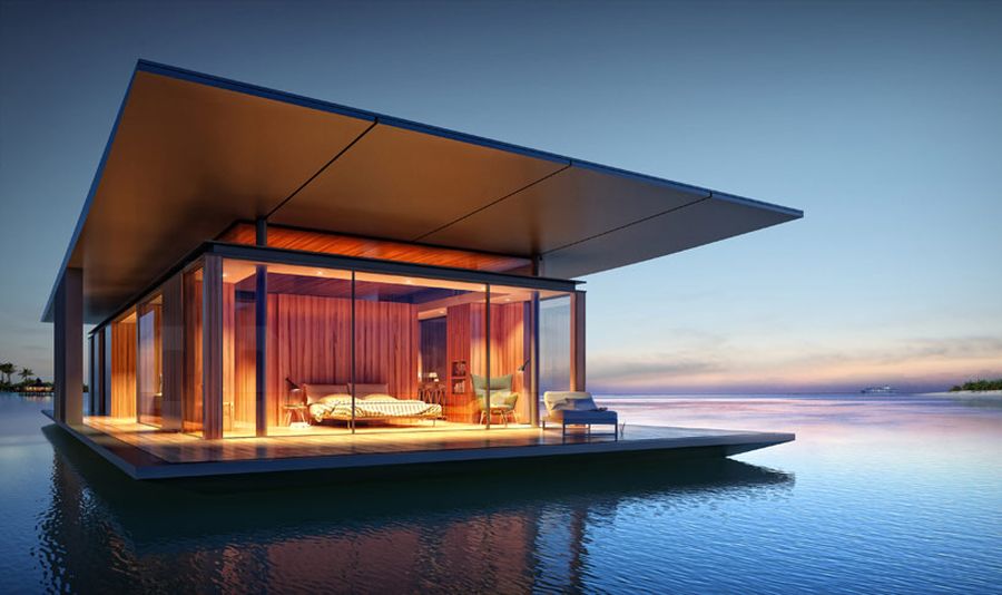 Sustainable and stylish Floating House by Dymitr Malcew