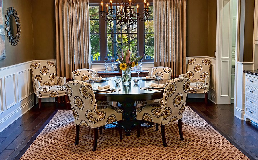 Twin chairs in the corner add style to the space