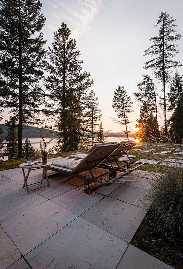 View of the lake from the Pool House