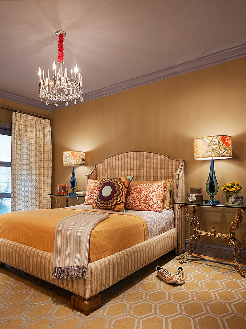 Bedroom design that pays homage to David Hicks!