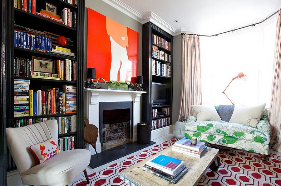 Bring in the David Hicks Hexagon pattern with a snazzy rug