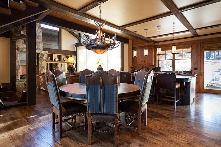 Classic cabin style interiors combined with modern comfort