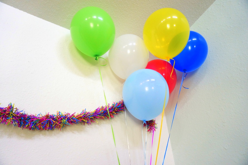 Colorful party decorations