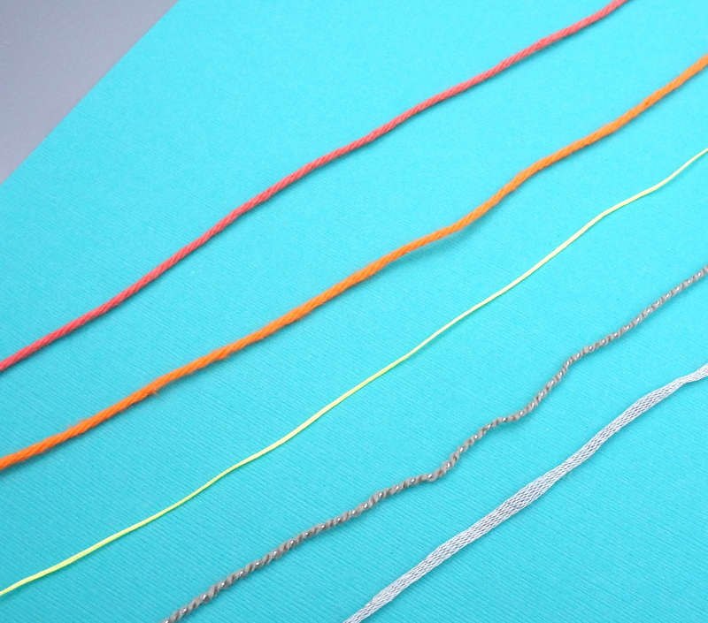 Wall hanging yarn and string