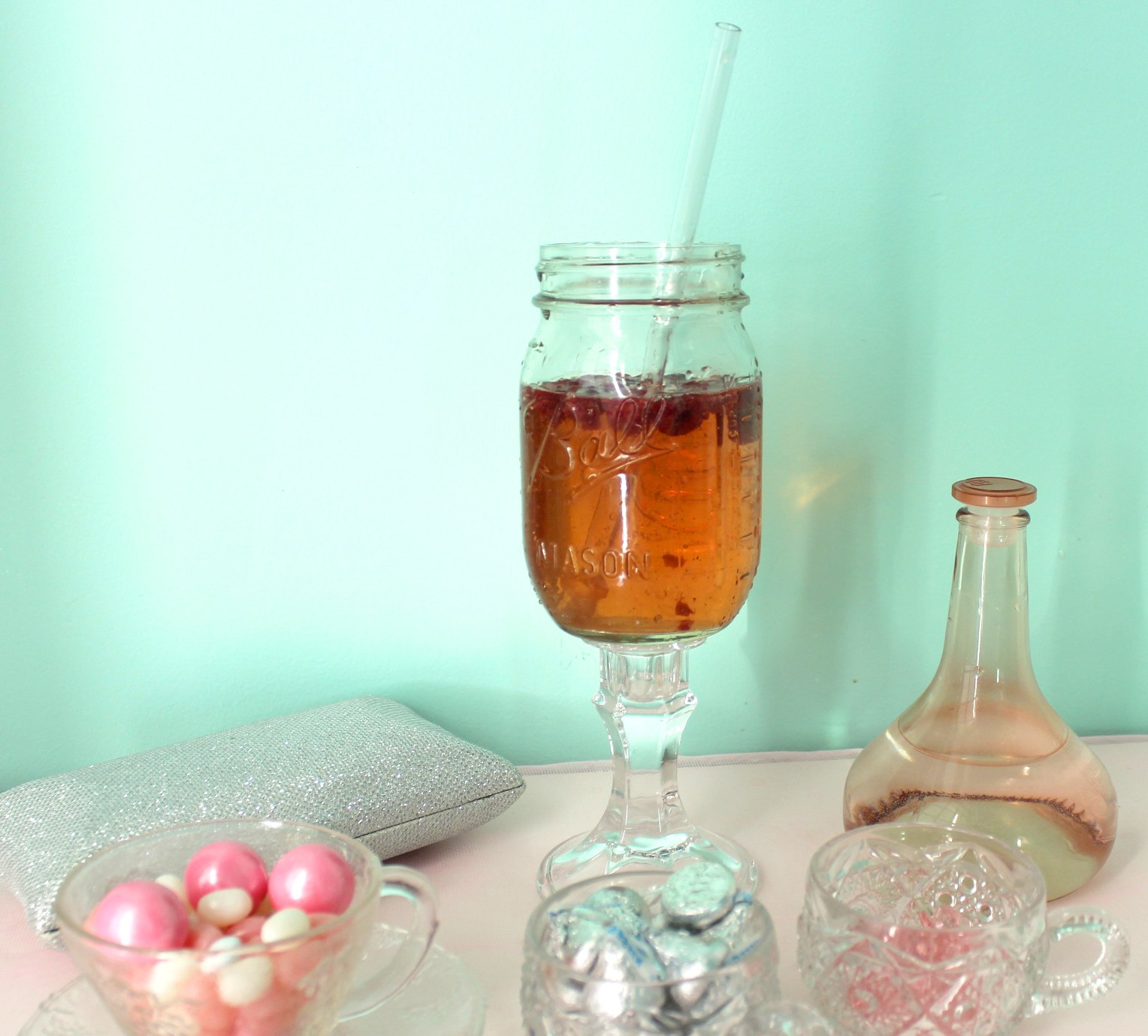 Mason Jar Wine Glass