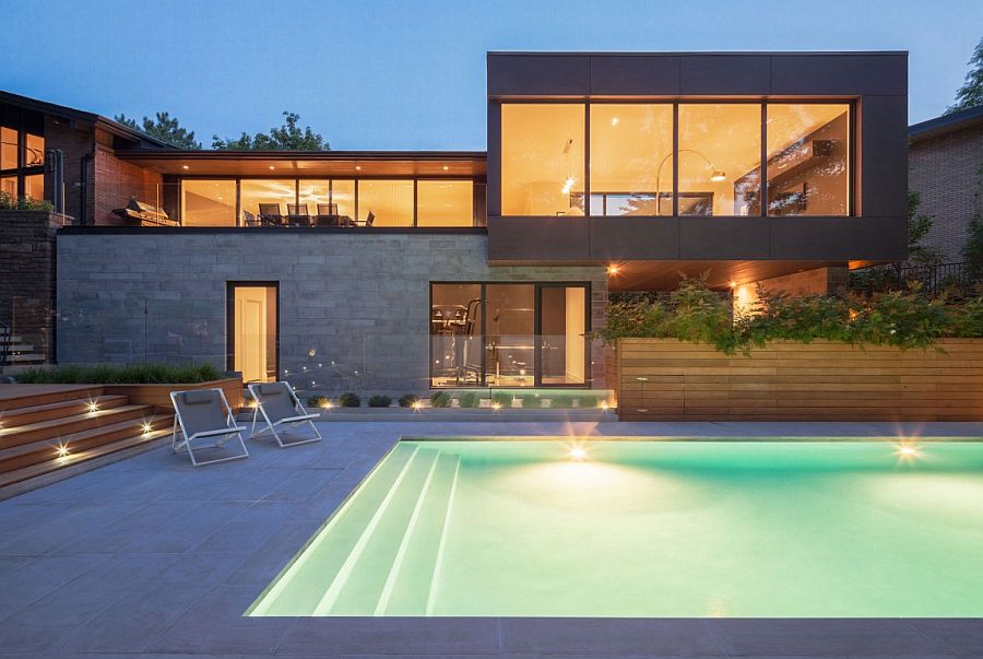 Lovely lighting brings warmth and elegance to the Prince Philip Residence