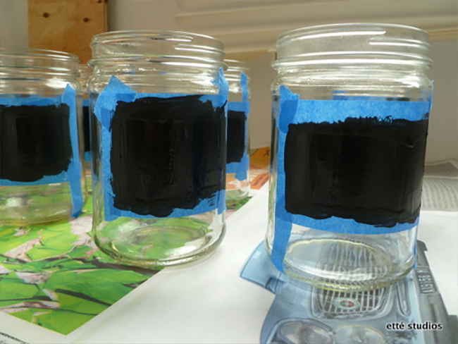 Chalkboard Labeled Jars