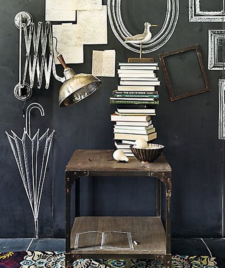 Chalkboard Picture Frames on Wall