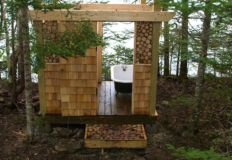 This setup is made with local materials