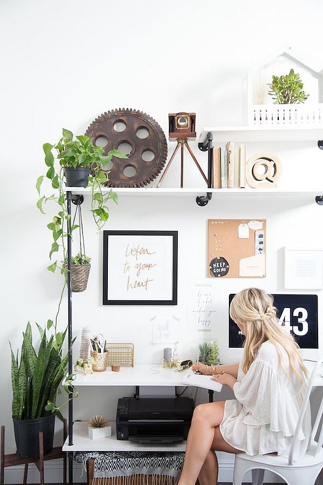 Add some greenery to your home office