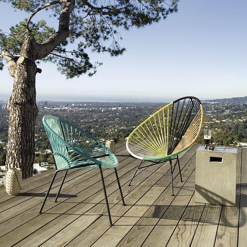Outdoor lounge chairs from CB2