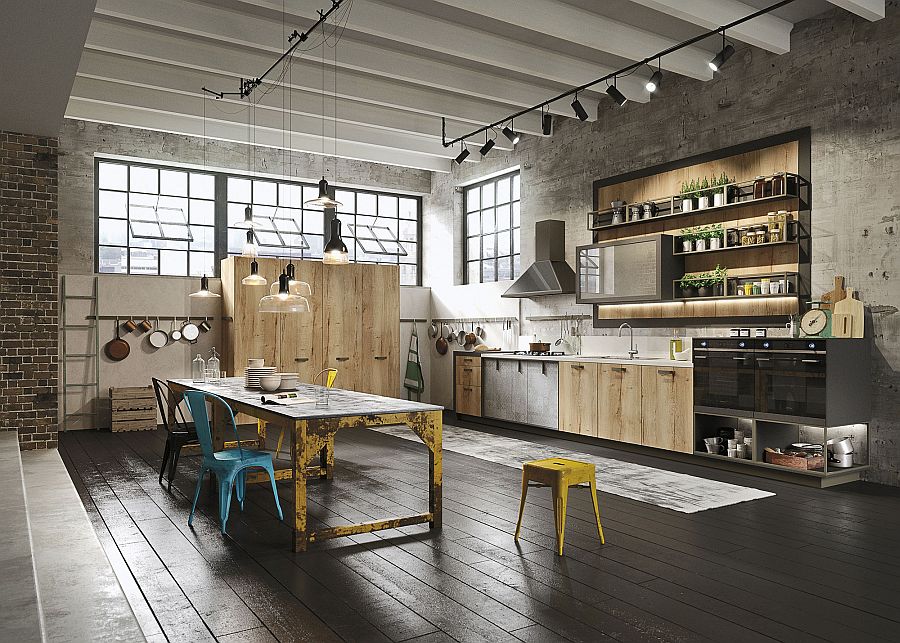 Exclusive Loft kitchen by designer Michele Marcon for Snaidero
