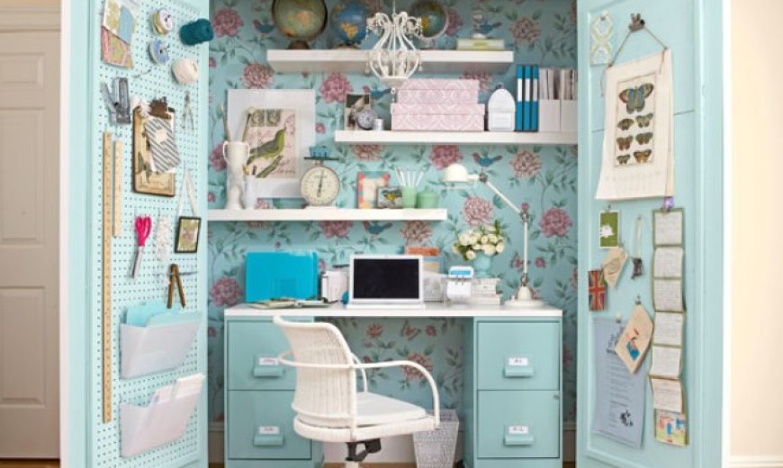 15 Closets Turned Into Space Saving Office Nooks