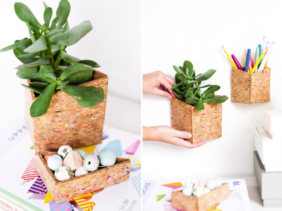 Cork office organizers from Paper & Stitch