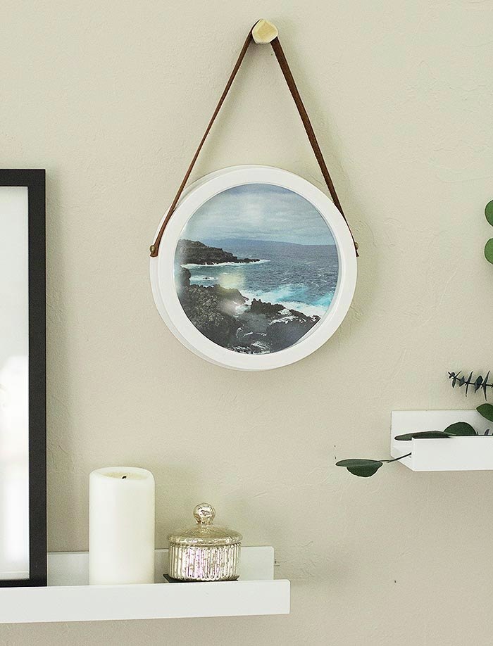 DIY upcycled clock frame from Design Sponge