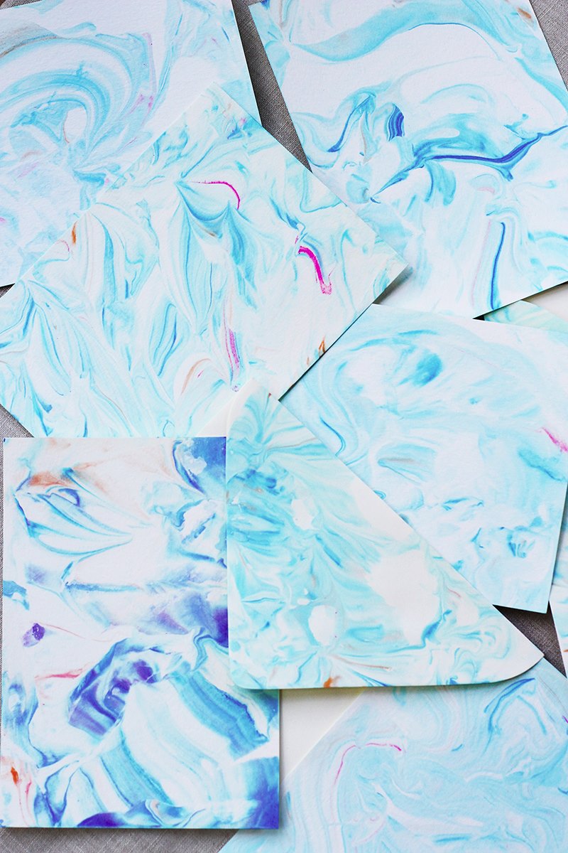 Marbled paper goods from Honestly WTF