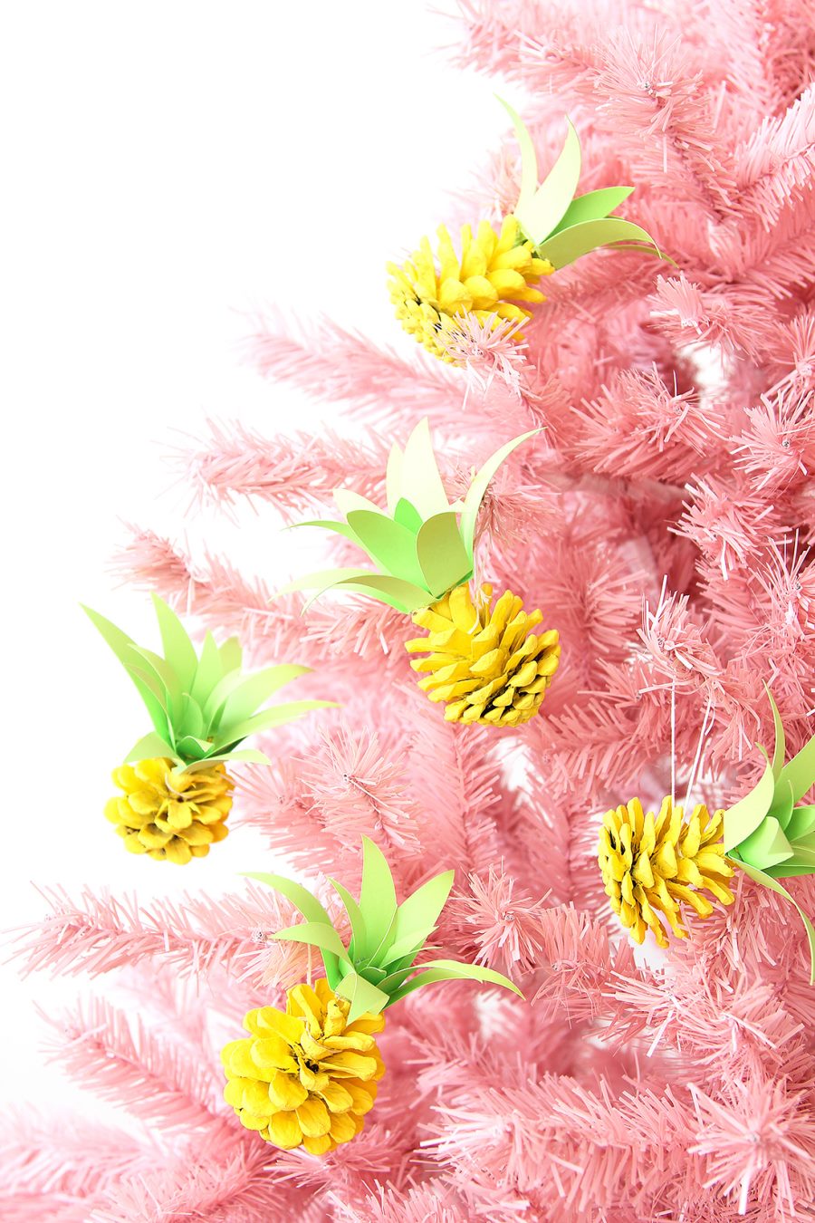 DIY pineapple ornaments from Brit + Co.