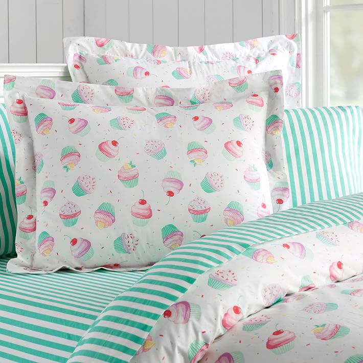 Dessert-themed bedding from PB Teen