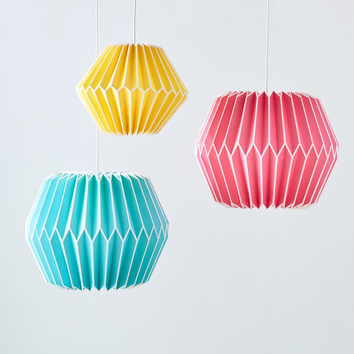 Geo paper lanterns from PB Teen