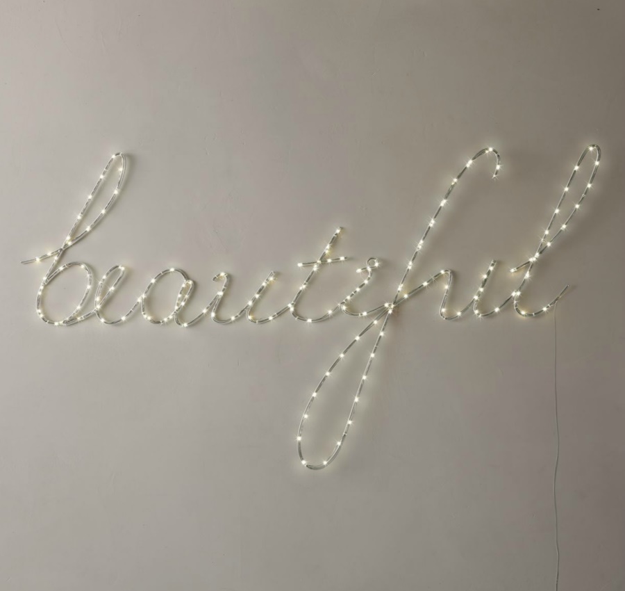 LED light wall decor from RH Teen