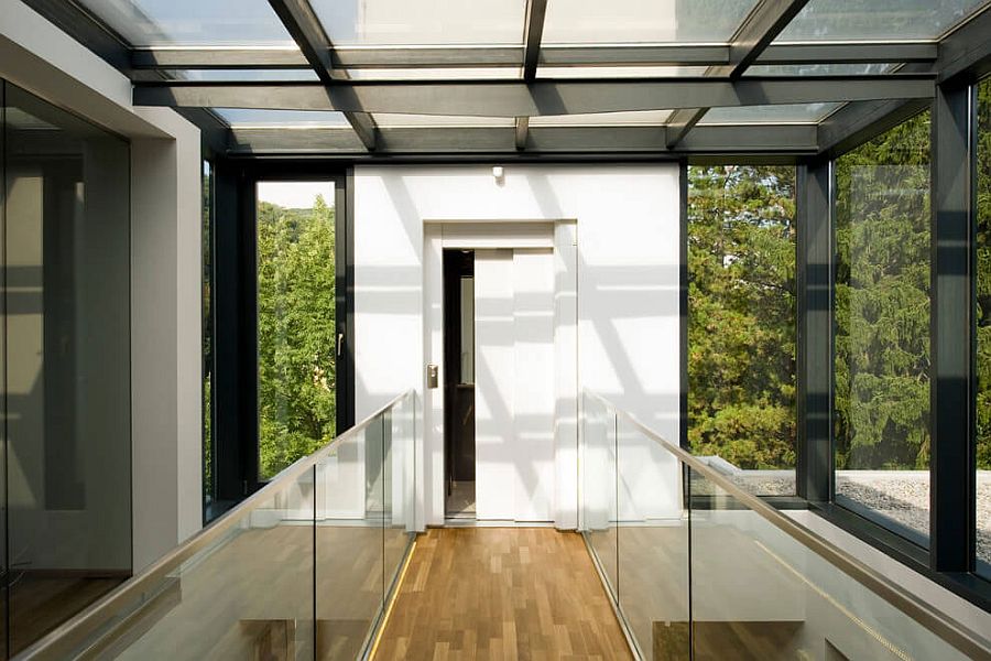 Lovely walkways and bridges encourage mobility and interaction within the home