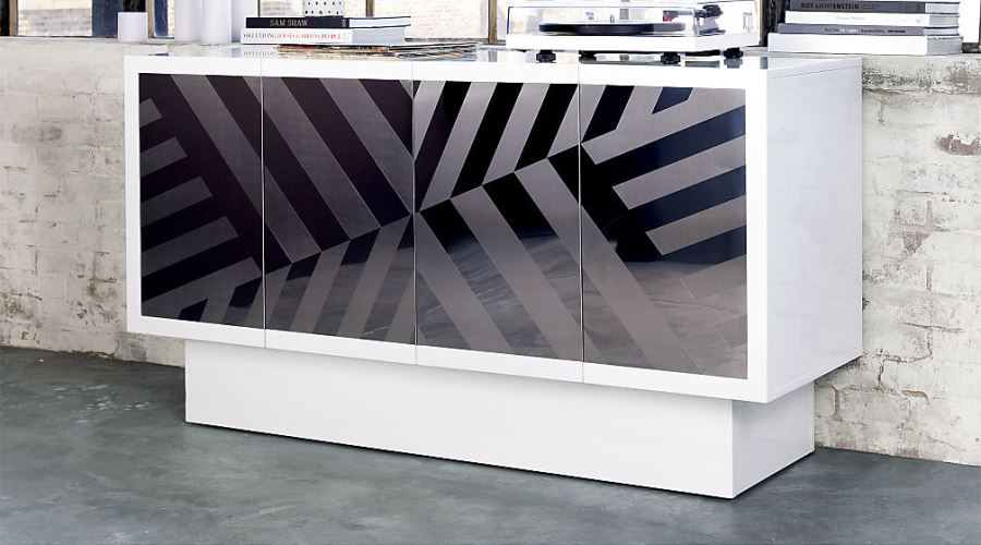 Patterned console table from Kravitz Design x CB2
