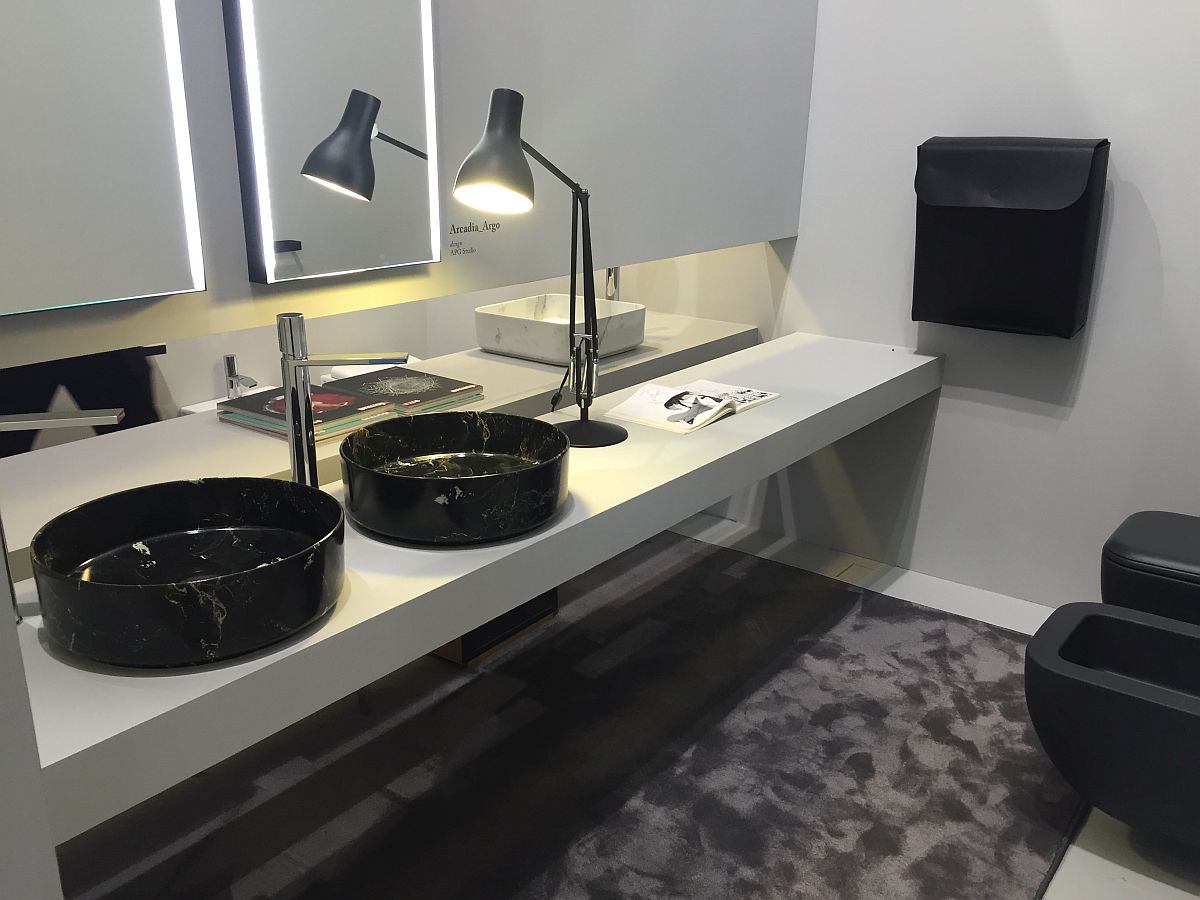 Bathroom vanity that seems as refined as a home office workdesk – Cielo Italy