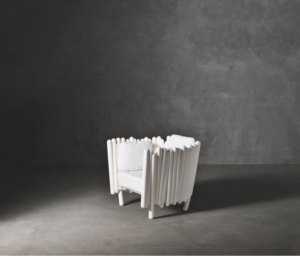 Canisse outdoor armchair from Italian heritage brand Serralunga.