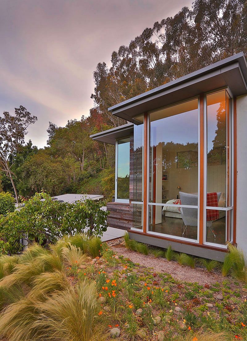 Top level overlooks the outdoor canop and the green roof