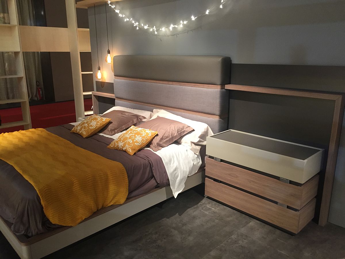 Wooden warmth adds a touch of class to the bedroom setup