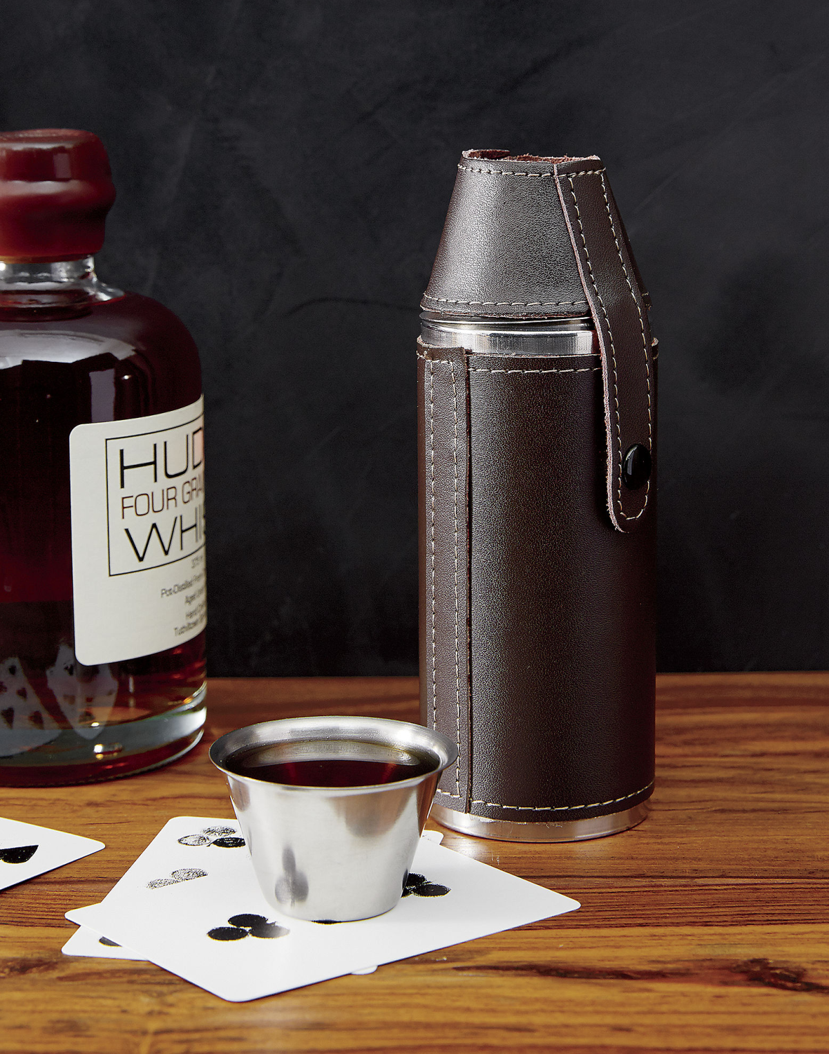 Flask and shot glass set from CB2