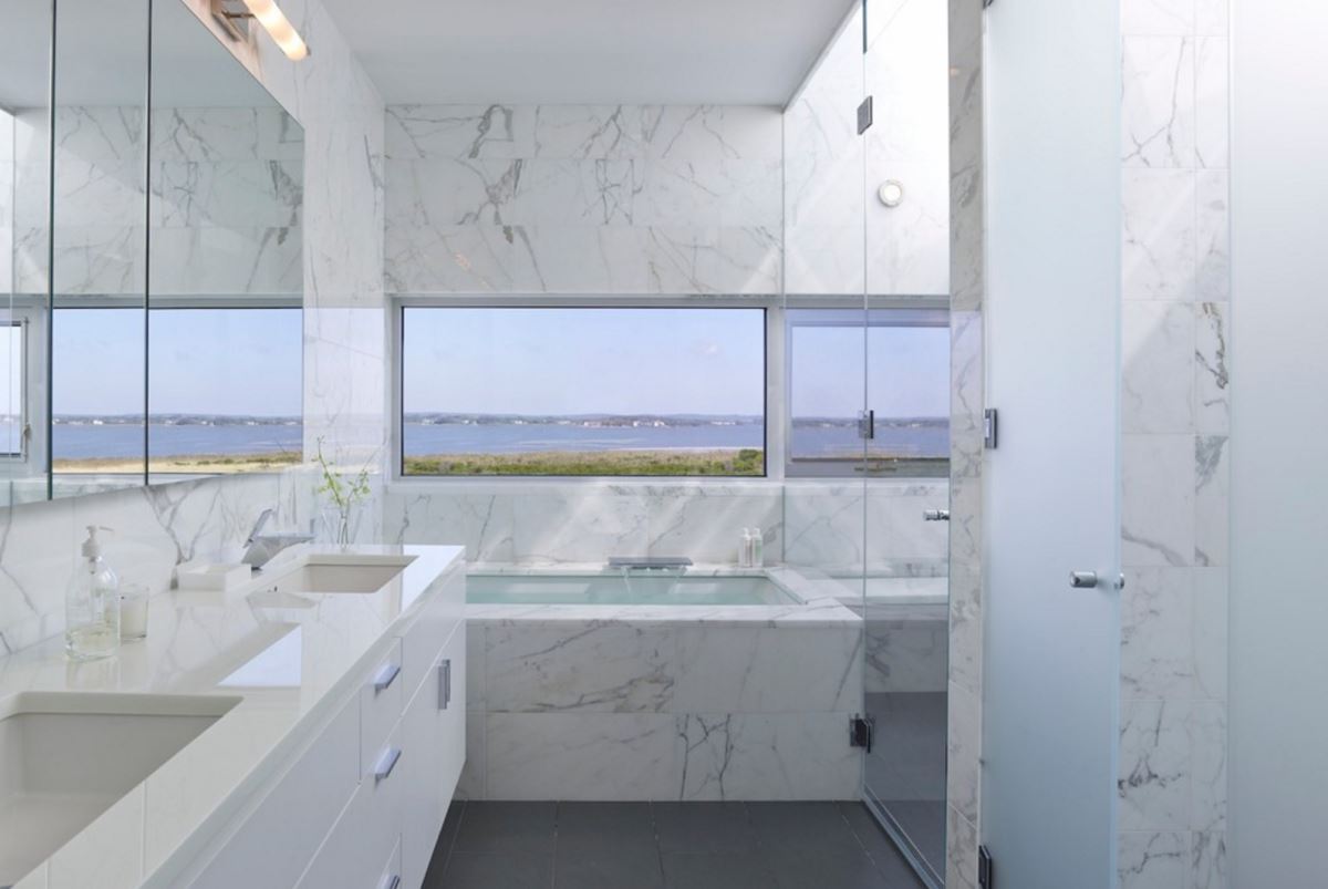 White marble bathroom