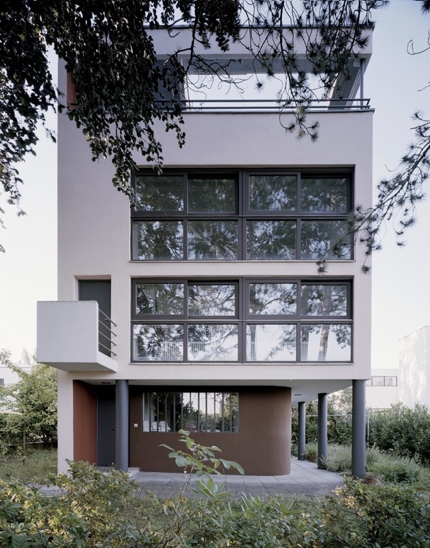 Individual house at Weissenhof Estate, Stuttgart, Germany, 1927. Photo by Birgita Gonzales © Landeshauptstadt.