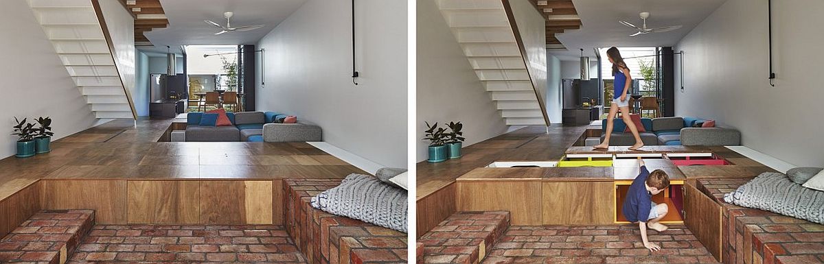 Turn your living room floor into giant storage space