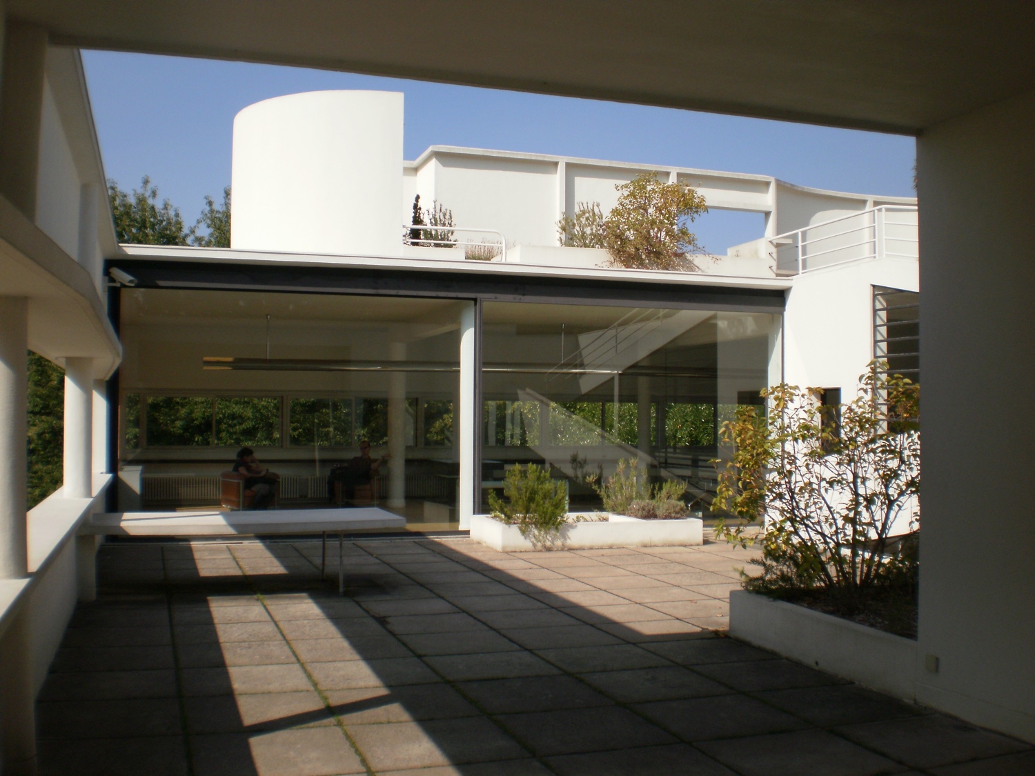 Villa Savoye rooftop. Photo by R. Grelaud © FLC/ADAGP.