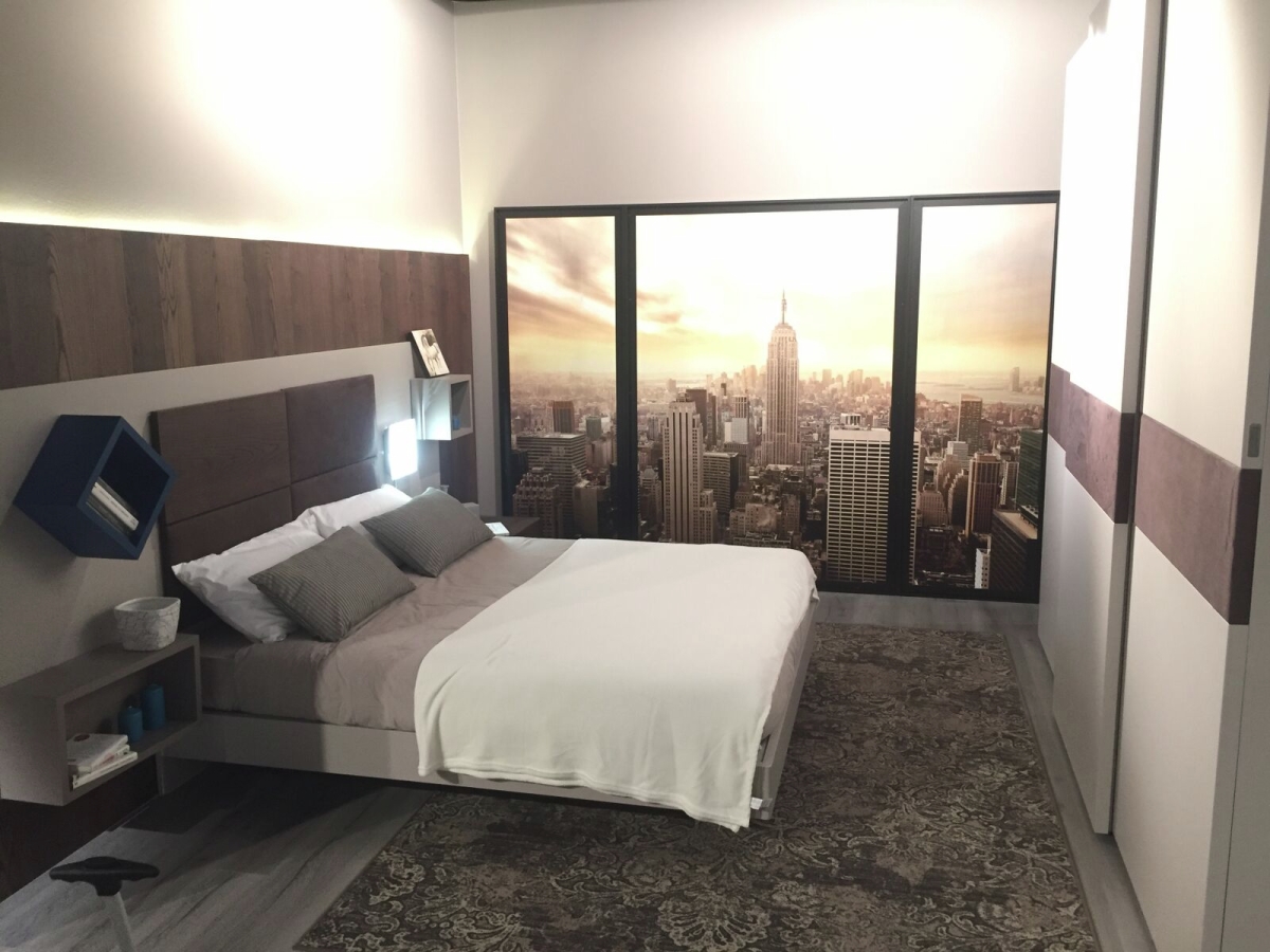 Shades of grey in a modern bedroom