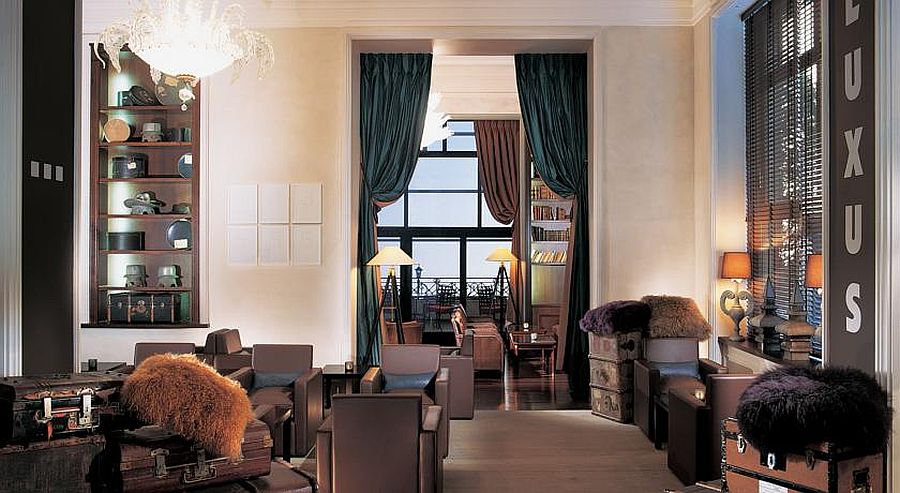 Goregous interior of luxury Swiss hotel and Spa