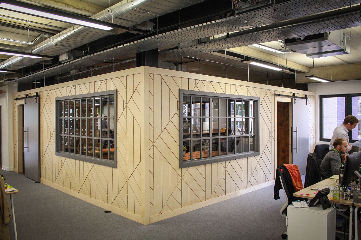 Meeting rooms inside the new Seedrs office in London
