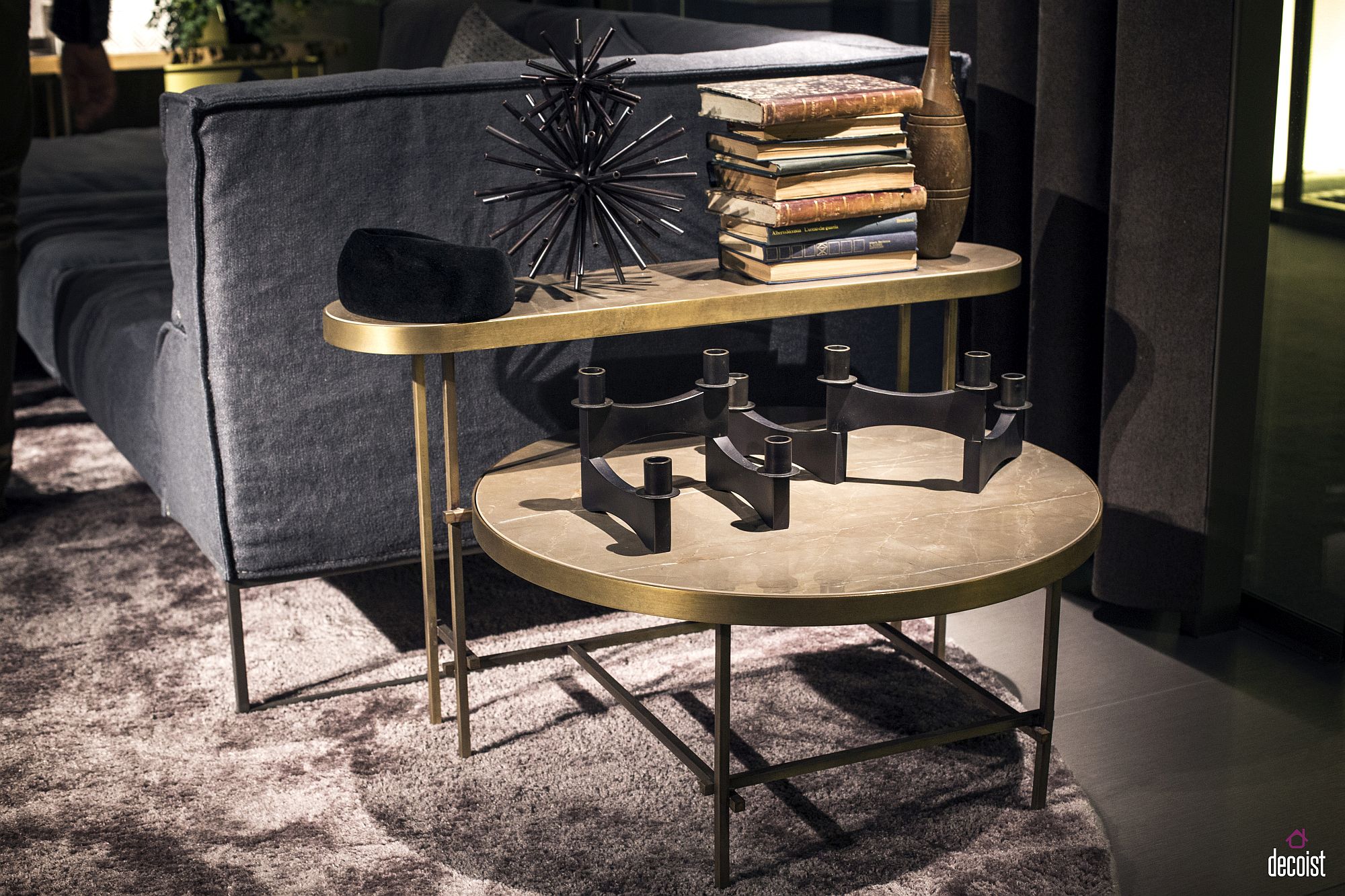 Combine different end tables to create geo style