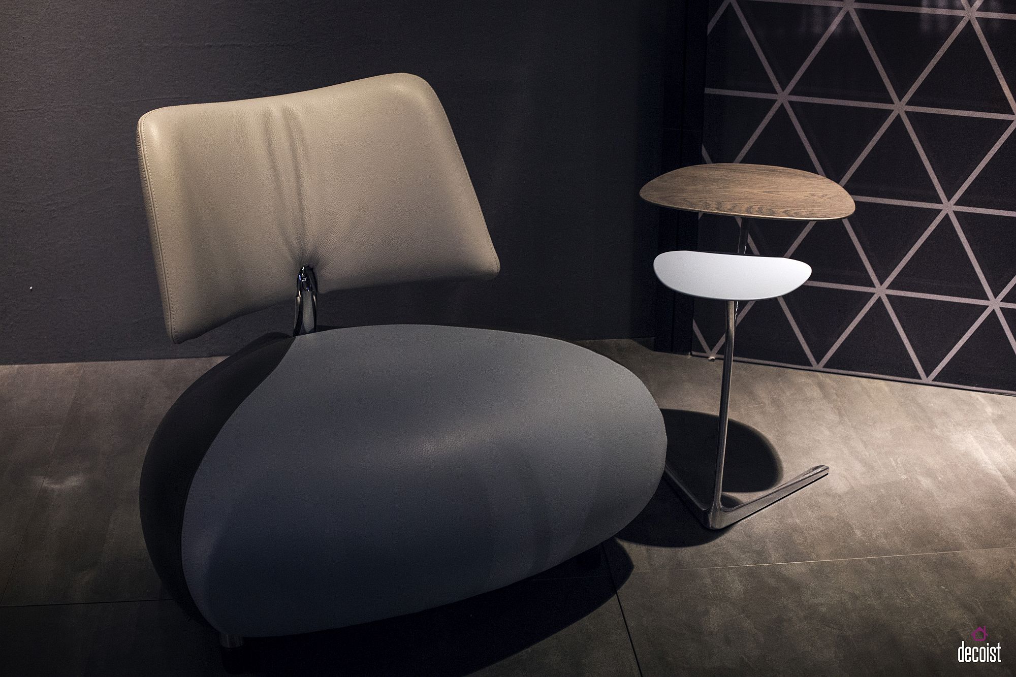 Fabulous new armhair and small end table from leolux for the cozy reading nook