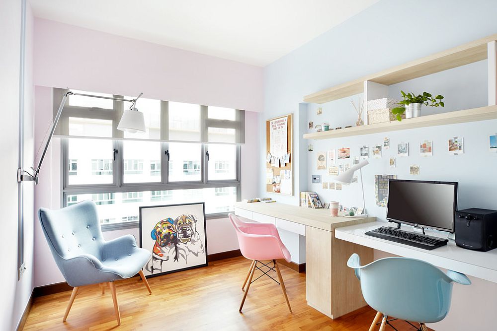 Trend Spotting: Create a Soothing Home Office with Pastels