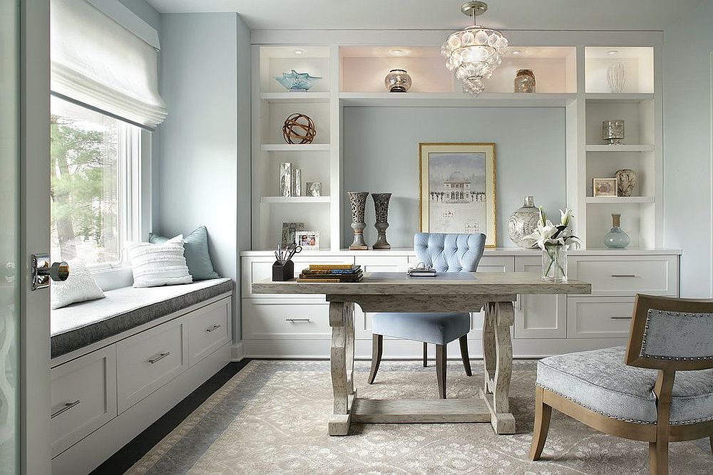 10 and Soothing Pastel Home Office Ideas