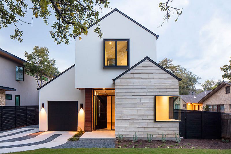 Gorgeous street facade of the home allows it to stand out from the crowd