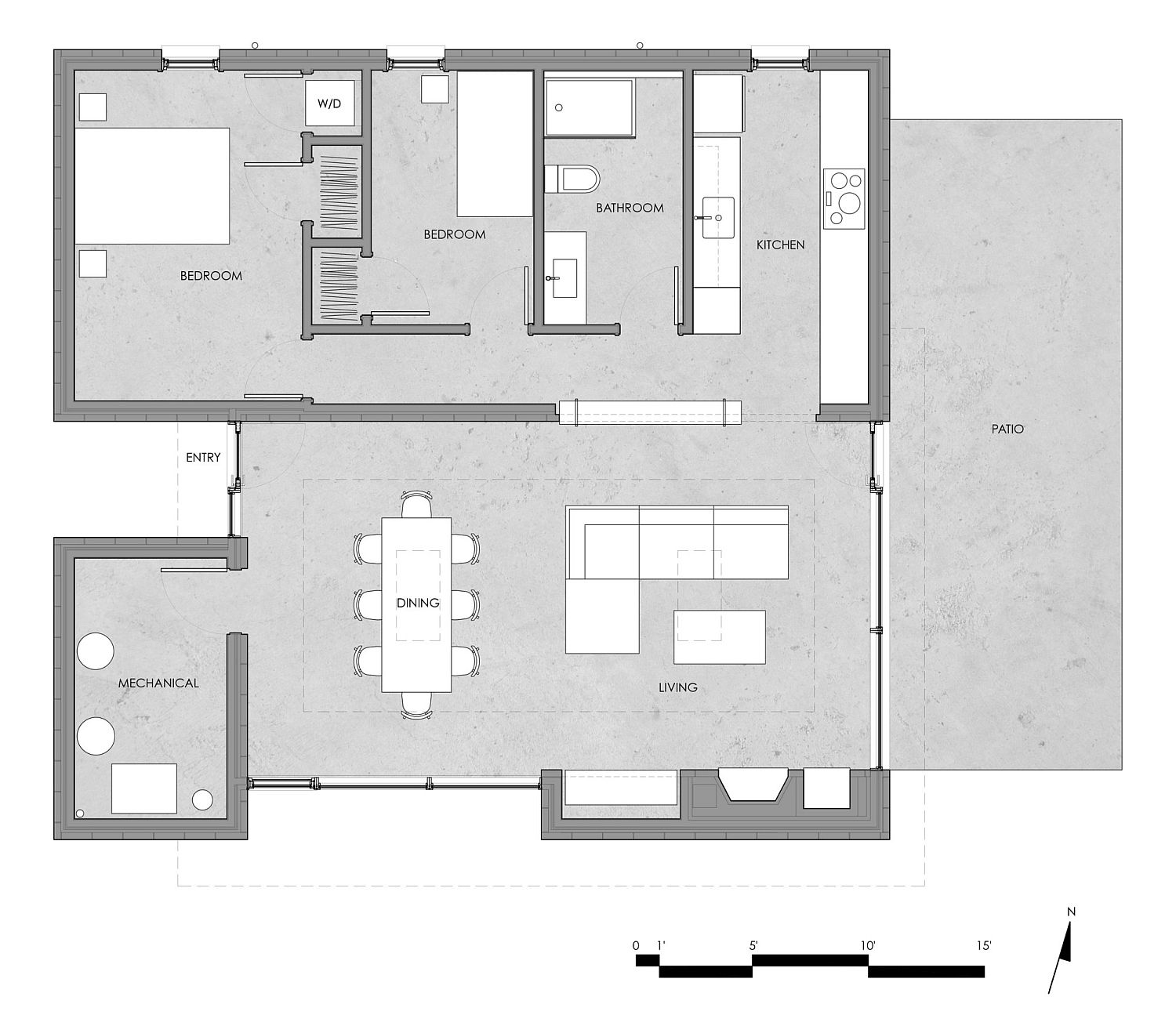 Floor plan of the Catskills House