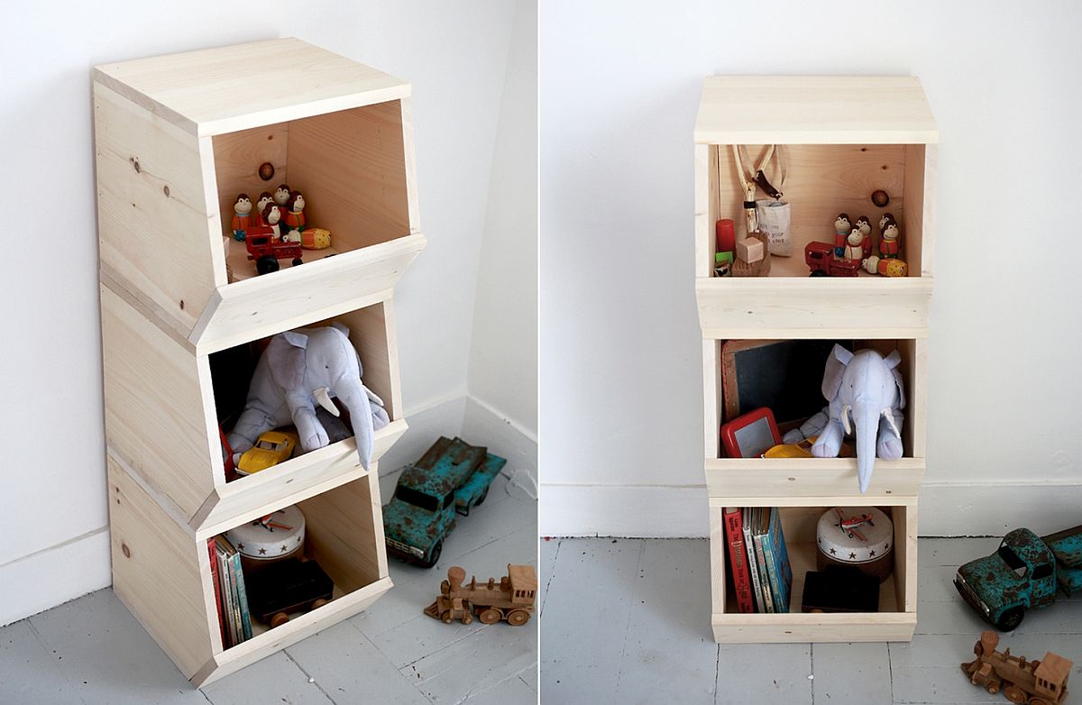 Modern toy bins for those who prefer a more open storage option