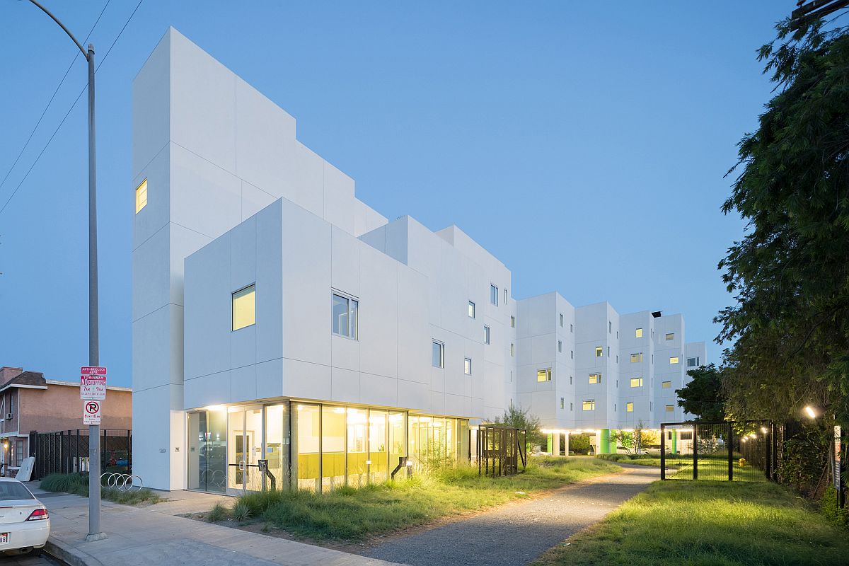 Contemporary energy-efficient apartment complex in LA