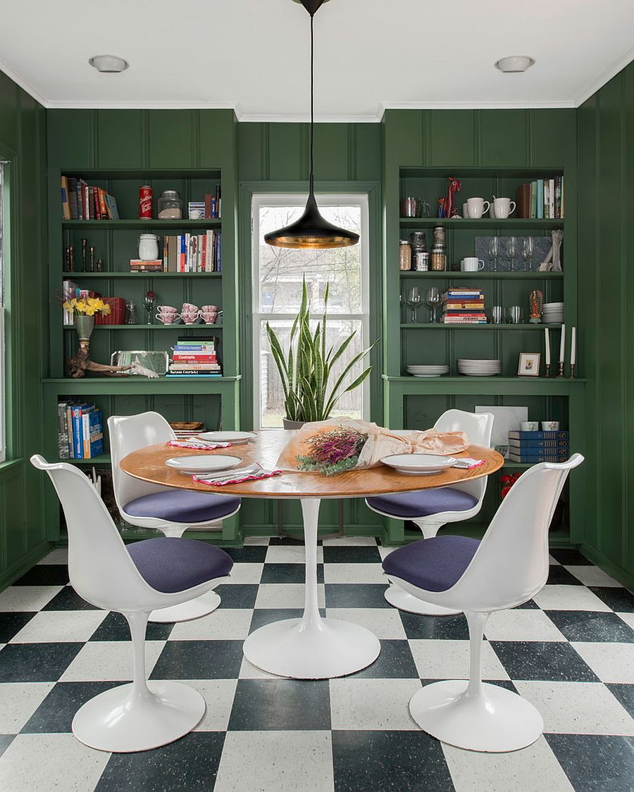 15 Dining Rooms In Trendy Green